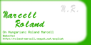 marcell roland business card